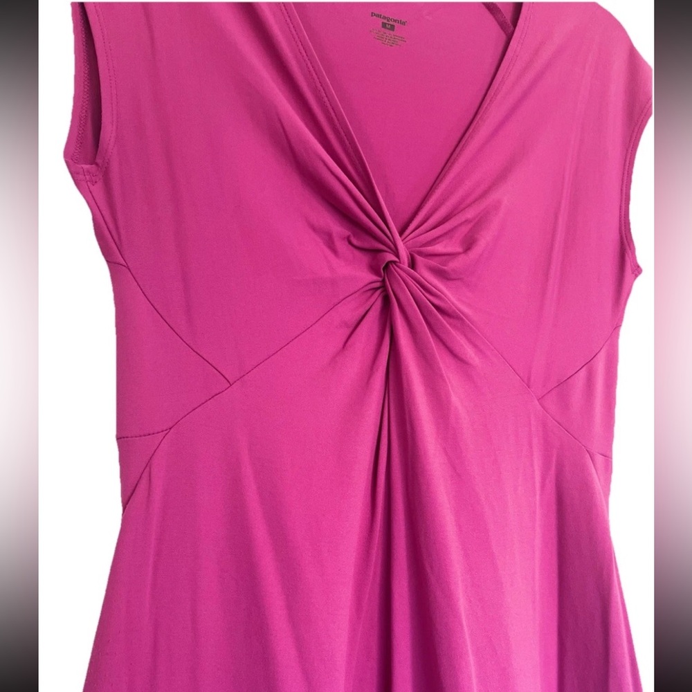 Patagonia Dress Women's Size Medium Purple Spring Stretch Twist Front Active